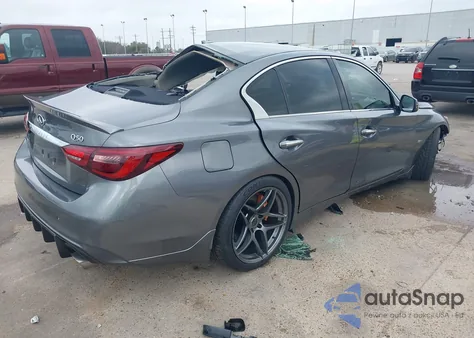 2018 Infiniti Q50 3.0T Luxe z USA, uszkodzony, nr VIN JN1EV7AP3JM358475